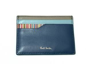 ◆Paul Smith ポールスミス　パスケース　カードケース　レザー　ブルー /中古