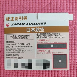 JAL 日本航空 株主割引優待券　有効期限2024年11月30日 株主優待