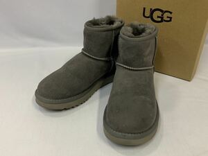 UGG australia アグ オーストラリア CLASSIC MINI Ⅱ 1016222 ショートブーツ ムートンブーツ US7 24cm グレー[091] 152/661K