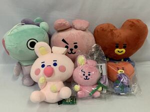 ●BT21 COOKY・MANG・TATA ぬいぐるみ 6点セット LINE FRIENDSコラボ 048/899K