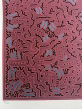 大型版画！限定150枚 キース ヘリング リトグラフ 97/150 KEITH HARING 証明書付 シルクスクリーン Lithograph Edition フレーム収納！_画像8