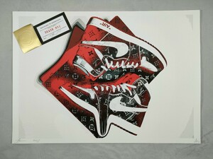 #003 DEATH NYC 世界限定 アートポスター 現代アート ポップアート NIKE ナイキ AIR JORDAN エアジョーダン LV ヴィトン