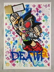 #022 DEATH NYC 世界限定ポスター 現代アート ポップアート マット・ゴンデク ATOM 分解アート ロボット LV ヴィトン