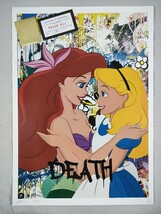 #019 DEATH NYC 世界限定 アートポスター 現代アート ポップアート リトルマーメイド 不思議の国のアリス ディズニー バンクシー_画像1
