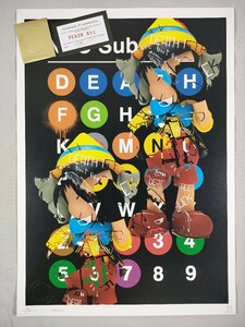 #021 DEATH NYC 世界限定 アートポスター 現代アート ポップアート キノピオ ディズニー Kaws カウズ 奈良美智 ロッタ ドット