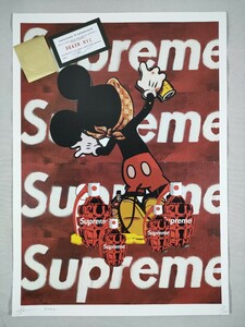 #035 DEATH NYC 世界限定ポスター 現代アート ポップアート バンクシー Banksy ミッキーマウス ストリート Supreme ペインティング