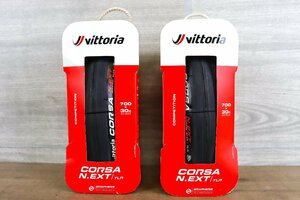 新品未開封　２本セット　VITTORIA vittoria CORSA NEXT TLR　ヴィットリア　コルサ　ネクスト　30c　チューブレスレディ　cicli17　25