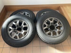 4本 スズキ ジムニー シエラ JB74 純正 15インチ 5.5J+5 スタッドレス ブリヂスト ブリザック DM-V2 195/80R15