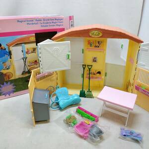 ◇ Barbie MAGICAL SOUNDS STABLE Playset バービーマジカルサウンズ馬小屋プレイセット ままごと 現状品 ◇ N90293