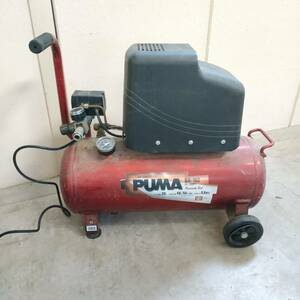 ◇PUMA オイルレス エアーコンプレッサー SR-102 AIR COMPRESSOR 180サイズ発送or直接取引 通電OK・動確NG ジャンク品 ◇ K90345