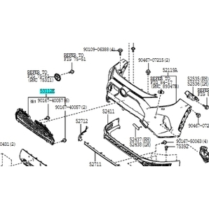 【トヨタ純正新品】TOYOTA 未使用品 ★大人気商品★ RAV4 PHV バンパーグリル ラジエターグリル 艶ありブラック AXAP54 カメラ無タイプの画像4