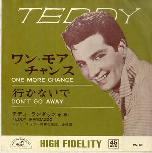C00183739/EP/テディ・ランダッツォ(TEDDY RANDAZZO)「One More Chance / 行かないで Dont Go Away (1962年・PS-83)」