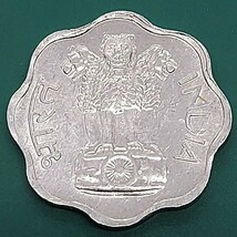 【51125】インド　2パイサ　1967年　約19.9×1.6㎜　約0.98g　アジア　海外　硬貨　コイン　コレクション品_画像3