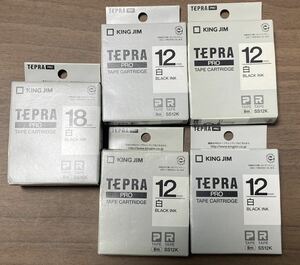 ☆　【未使用】　テプラ　TEPRA PRO　テープカートリッジ　KING JIM　SS18K　SS12Ｋ　☆