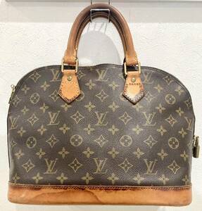 LOUIS VUITTON ルイヴィトン モノグラム トート ハンド バッグ 手提げ ドーム型 レディース　アルマ　1円スタート