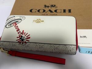 182 新品未使用 COACH コーチ 長財布 ラウンドファスナー アウトレット C7800