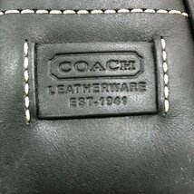 1円 美品 COACH コーチ シグネチャー SV金具 ショルダー ハンド バッグ キャンバス ブラック A1005_画像10