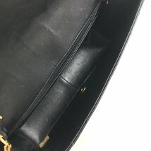 1円 良品 CHANEL シャネル パテント ダイアナ チェーン ショルダー バッグ ブラック M12410_画像8