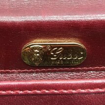 1円 GUCCI グッチ 本リザード ロゴ 金具 チェーン ショルダー バッグ ボルドー M8425_画像9