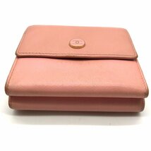 1円 CHANEL シャネル ココボタン 財布 Wホック ピンク 9番台 K983_画像3