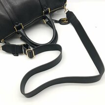 1円 良品 CHANEL シャネル ココマーク キャビアスキン 2WAY ミニ ボストン バッグ A819_画像6