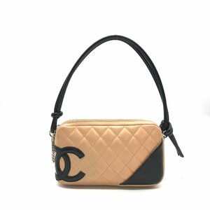 1円 良品 CHANEL シャネル ココマーク カンボン ハンド バッグ ベージュ M11842