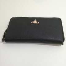 Vivienne Westwood ヴィヴィアンウエストウッド ラウンドファスナー 長財布 ブラック 黒 ジャンク品 現状品_画像1