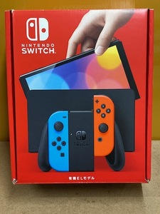 【SWITCH本体】 完動・美品 Nintendo Switch 有機ELモデル Joy-Con ネオンブルー/ネオンレッド 