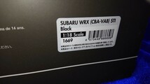 1/18 Ignition model イグニッションモデル SUBARU WRX STI VAB BLACK IG1669 注有 スバル 検 インプレッサ _画像9