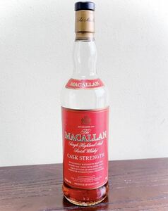 【開封済み 空瓶扱い】THE MACALLAN RED マッカラン 赤ラベル カスクストレングス 57.4％ 元750ml 古酒