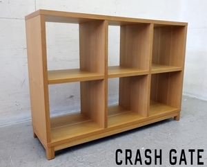 ■P019■展示品■CRASH GATE/クラッシュゲート■Knot antiques/ノットアンティークス■シェルフ/本棚■タモ材■