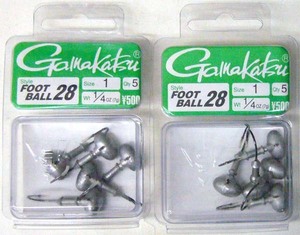 ガマカツ フットボール28 size1-1/4 2個セット 22