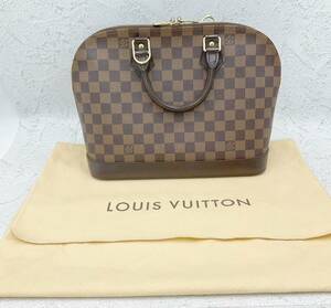 ★バッグ☆LOUIS VUITTON ルイ・ヴィトン アルマ N51131 ダミエ レディース ハンドバッグ ブラウン 保管品 保存袋付