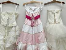 ☆ドレス★カラードレス ウェディングドレス 3点セット 7-11T/7T ホワイト/ピンク/オフホワイト ブライダル_画像5