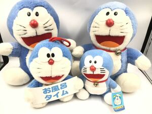 ドラえもん 人形 まとめ売り　ぬいぐるみ　アニメ　漫画　４点　中古品 藤子不二雄 1970 レトロ