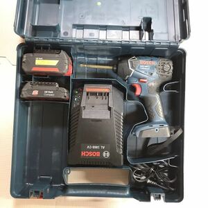 BOSCH ボッシュ 充電式 インパクトドライバー GDR 18V-LIS　セット　18V バッテリー　コードレス バッテリー 充電器 ケース付