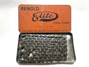 ★新品缶付 英国 RENOLD ELITE 厚歯用チェーン レノルド 検 ピスト TRACK Hetchins BATES Ephgrave BSA GB BROOKS CYCLO TDC CHATER-LEA★