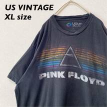 US古着　半袖Tシャツ　ピンクフロイド　バンドTシャツ　ビッグプリント　XLサイズ　ユニセックス　大きいサイズ　プリントロゴ　黒色_画像1