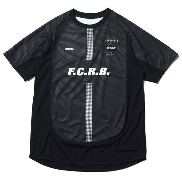 23AW新品XL黒★F.C.Real BristolプレマッチトップPRE MATCH TOPゲームシャツGAME SHIRTユニフォームFCRBブリストルF.C.R.BジャージTシャツ