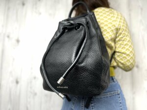 極美品 新品同様MICHAELKORS マイケルコース リュックサック ワンショルダーバッグ バッグ レザー 黒 65847