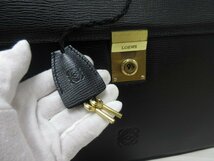 極美品 LOEWE ロエベ アナグラム ビジネスバッグ ハンドバッグ バッグ レザー 黒 A4収納可 メンズ 65052_画像10