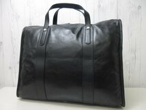 極美品 LOEWE ロエベ アナグラム ボストンバッグ ハンドバッグ バッグ レザー 黒 A4収納可 メンズ 64836_画像3