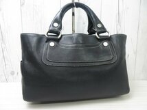 極美品 CELINE セリーヌ ブギーバッグ トートバッグ ハンドバッグ バッグ レザー 黒 65549_画像3