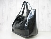 極美品 STELLA McCARTNEY ステラマッカートニー ステラロゴ トートバッグ ショルダーバッグ バッグ エコレザー 黒 A4収納可 65495_画像4