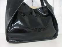 極美品 STELLA McCARTNEY ステラマッカートニー ステラロゴ トートバッグ ショルダーバッグ バッグ エコレザー 黒 A4収納可 65495_画像9