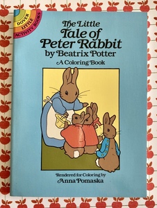  child oriented foreign book Peter Rabbit Mini size. coloring book Tale of Peter Rabbit coloring book coating .