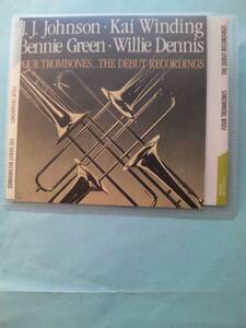 【送料112円】ソCD4854 J. J. Johnson, Kai Winding, Bennie Green Four Trombones...The Debut Recordings /ソフトケース入り