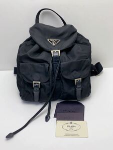 F727 プラダ PRADA リュックサック ミニ ナイロン　黒　