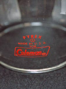 Coleman コールマン PYREX パイレックス　ビンテージ　グローブ レッドレター 赤文字 200 200A 200B 201 202 242に使えます　１