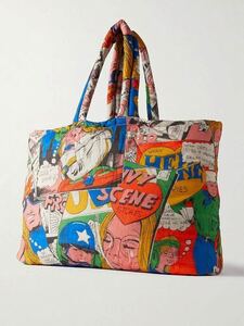 定価16万 23SS 新品 ERL イーアールエル UNISEX COMIC MAXI PUFFER BAG 特大 バッグ トートバッグ ショルダーバッグ パファー ダウン